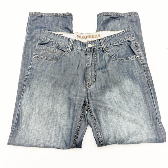 Burberry Brit Straight Leg Dark Wash Denim Jeans Size 32 - Picture 4 of 8